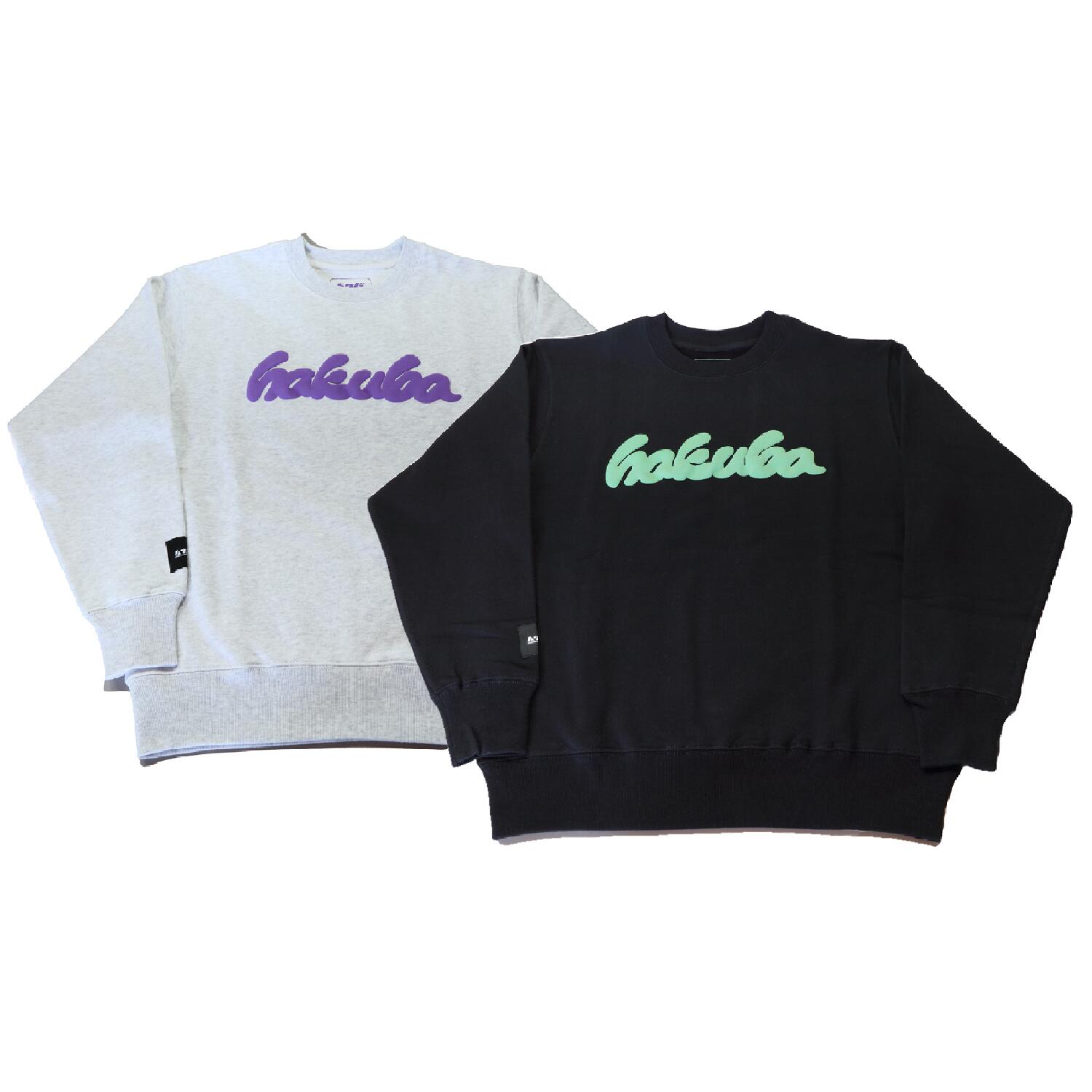 【ふるさと納税】HAKUBA ORIGINAL 発泡プリントスウェット(ユニセックス) 　サイズ：M/L/XL/XXL　カラー：アッシュ/ブラック　長野県白馬村/ 綿100%　トレーナー　メンズ　レディース　アウトドア　スポーツ　ファッション　【P0130513】