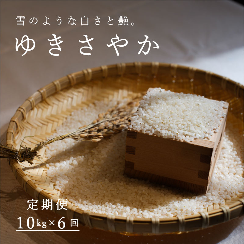 【ふるさと納税】※令和7年産※ ≪定期便6ヶ月≫ ゆきさやか 10kg×6回 計 60kg 米 精米 北海道米 北海道産 10kg ゆきさやか 当麻町 北海道 長谷川農園 60kg以上 定期便 定期 送料無料 お取り寄せ 希少