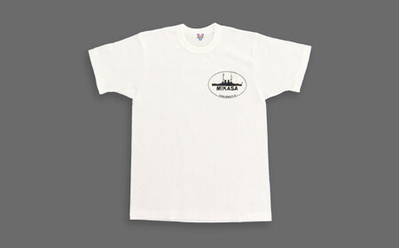 三笠帽子（L、紺）・Tシャツ（S~LL、白）セット 記念艦三笠 【公益財団法人 三笠保存会】 [AKBC002]