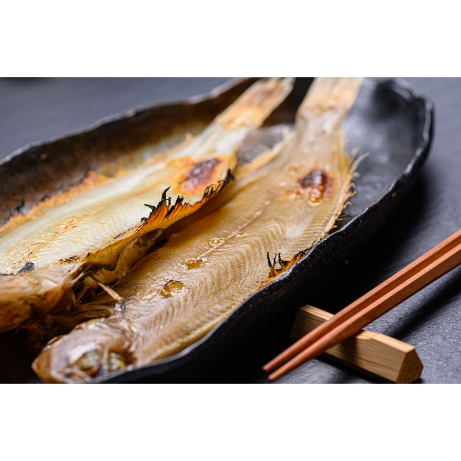 ＜蟹の匠 魚政＞笹カレイ「一夜干し」中サイズ(120g)× 5尾