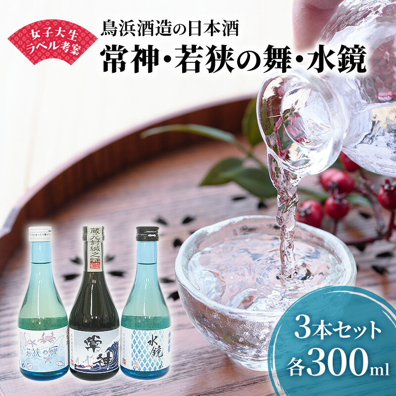 【ふるさと納税】女子大生がラベル考案の鳥浜酒造の日本酒3種3本（300ml×3本）