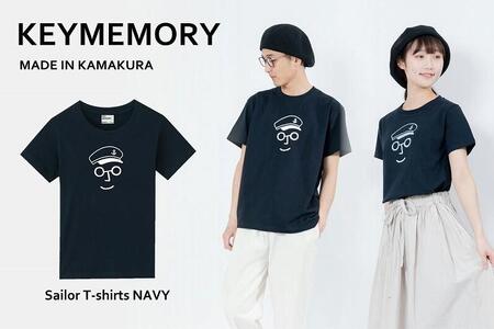 《2》【KEYMEMORY鎌倉】セーラー帽イラストTシャツ NAVY