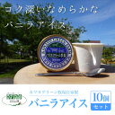 【ふるさと納税】カワヨグリーン牧場自家製バニラアイス10個セット ふるさと納税 10個 セット アイスクリーム アイス バニラアイス 人気 牧場 ミルク ホルスタイン ジャージー ブラウンスイス牛 バニラのみ おいらせ 青森 ブランド認定品 青森県 おいらせ町 送料無料 OIR203