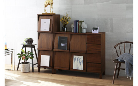 【開梱設置】高野木工 レッチェ 105マガジンラック WN【10年保証】