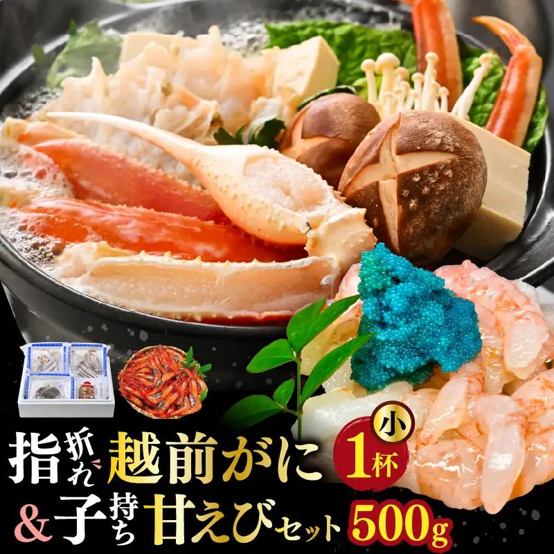 【先行予約】訳あり越前がに 小 1杯＆子持ち甘えび500g かにすきセット【2026年11月～2027年3月発送】 [C-4310]