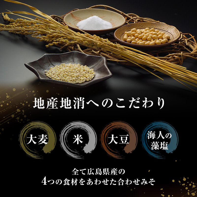 味噌 創業100周年記念 広島しあわせみそ 450g×6個 調味料