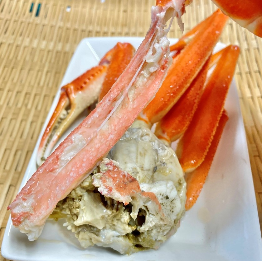 【訳あり】浜茹で 本ズワイガニ 足欠「雄ガニ 3杯（約900g）」