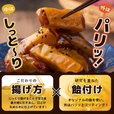 ふるさと納税 泉佐野市 こだわり大学芋 食べ比べ2種 計600g スティックと乱切り 追い蜜付き 小分け 005A669 |  | 02