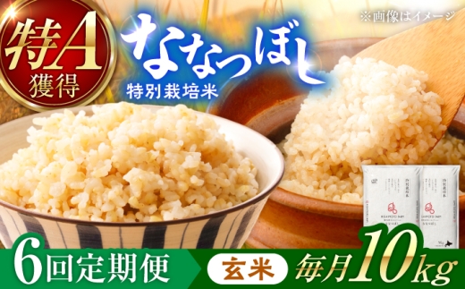 【令和8年産】【新米】【6回定期便】農家直送！特別栽培米ななつぼし【玄米】10kg| 株式会社きしもとファーム [BOBB027]