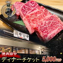 【ふるさと納税】《レビューキャンペーン》焼肉田中食事チケット5,000円分（ディナー） 黒毛和牛 牛肉 お食事券 ギフト 四国 F5J-481