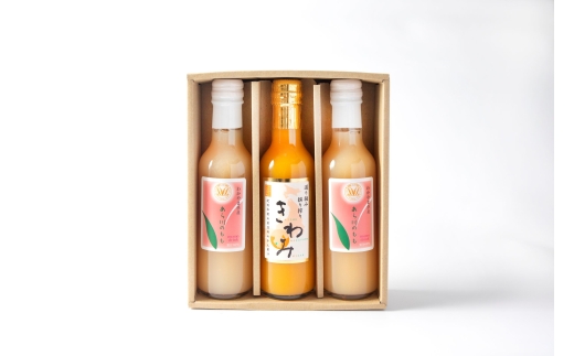 N013　きわみみかんジュース２００ｍｌ　１本　あら川の桃ドリンク２００ｍｌ　２本