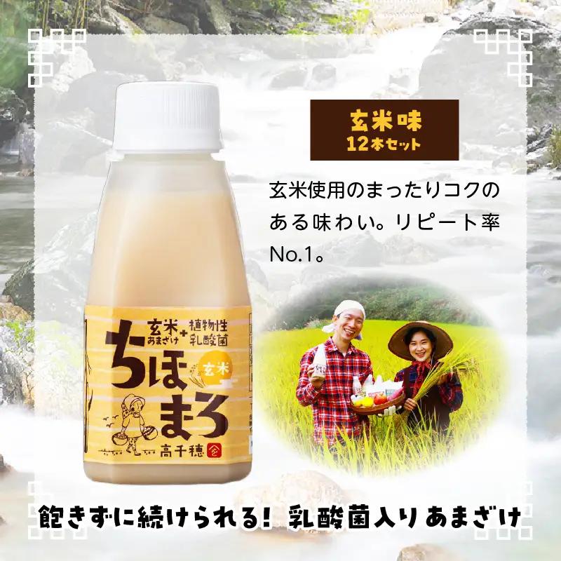 乳酸菌入りあまざけ ちほまろ 150g　12本セット【玄米のみ】 ノンアルコール 贈答 贈り物 おすそ分け 日課 ドリンク 無添加 無加糖 飲み物 乳酸飲料 飲料 宮崎県 高千穂町 _Tk015-01