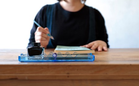 A6-17C【ブルーグラデーション】筆箱-Hikka-