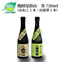 【ふるさと納税】焼酎尾鈴山（山ねこ1本・山翡翠1本）720ml 2本セット 本格焼酎 米焼酎 芋焼酎 尾鈴山蒸留所 お湯割り 水割り ソーダ割り ロック ストレート 飲み比べ【宮崎県木城町】