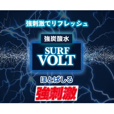 【毎月定期便】【関東のみお届け】強炭酸水レモン1L 12本 計12L サーフVOLT(レモン)全3回【配送不可地域：離島・北海道・沖縄県・東北・信越、北陸・東海・近畿・中国・四国・九州】