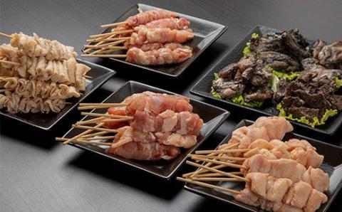 宮崎県産若鶏の焼き鳥セット4種（40本）盛り合わせ（冷凍）＆宮崎県産炭火焼4種セット(計340g)