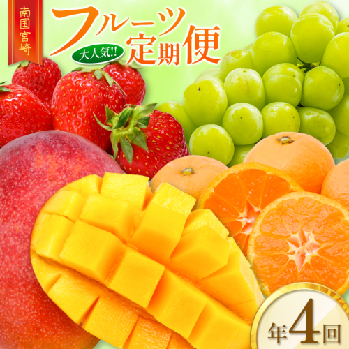 南国宮崎 大人気フルーツ定期便（年4回）【E150】