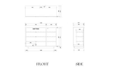 FOGGY/フォギー 120cm サイドボード