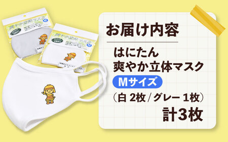 高槻市マスコットキャラクター「はにたん」爽やか立体マスク３枚セット【M】　大阪府高槻市/公益社団法人　高槻市観光協会[AODC006] [AODC006]