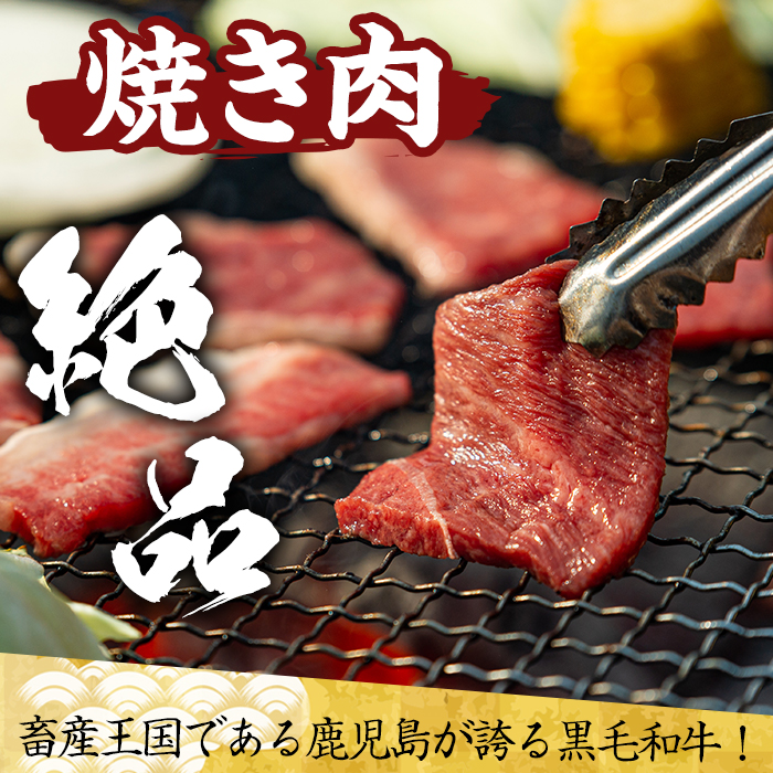 No.608 鹿児島県産黒毛和牛赤身焼肉用(計800g・400g×2P※モモもしくはカタ焼肉用) 【さつま屋産業】