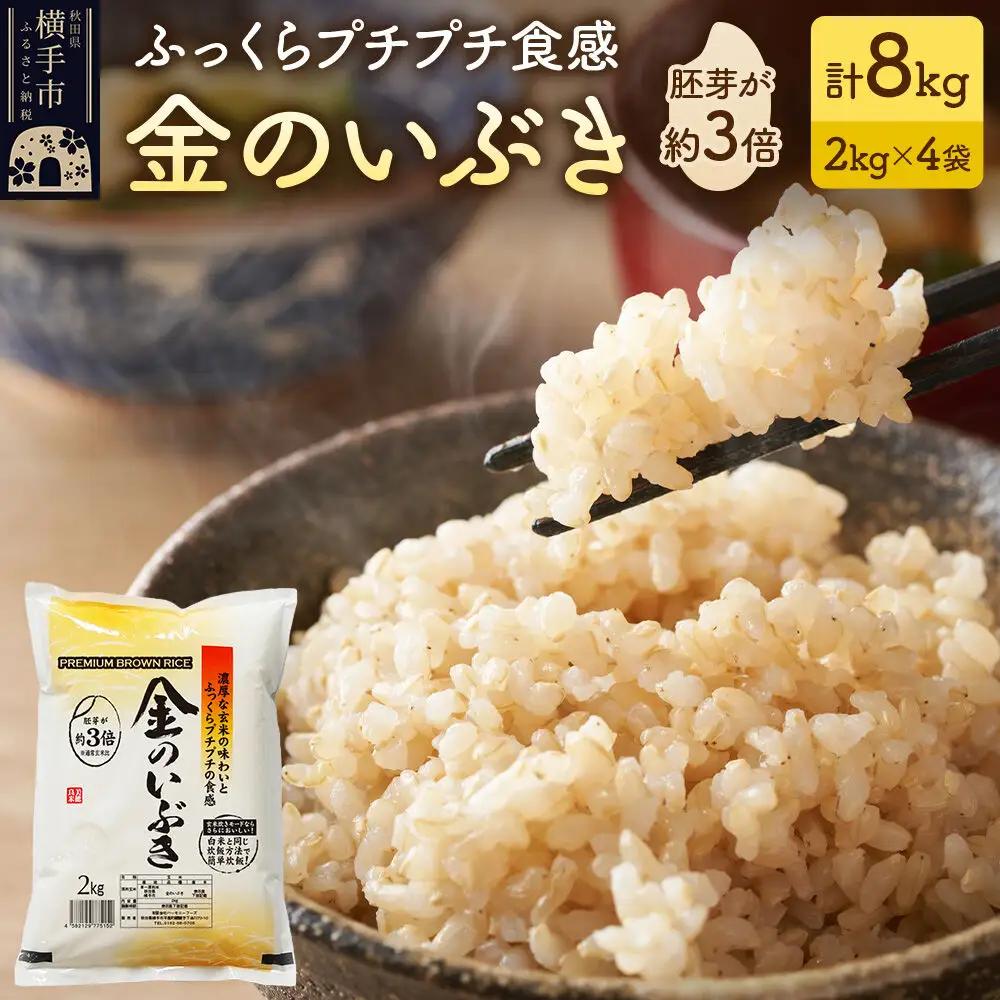 【令和8年産新米受付】【玄米】金のいぶき 8kg（2kg×4袋）