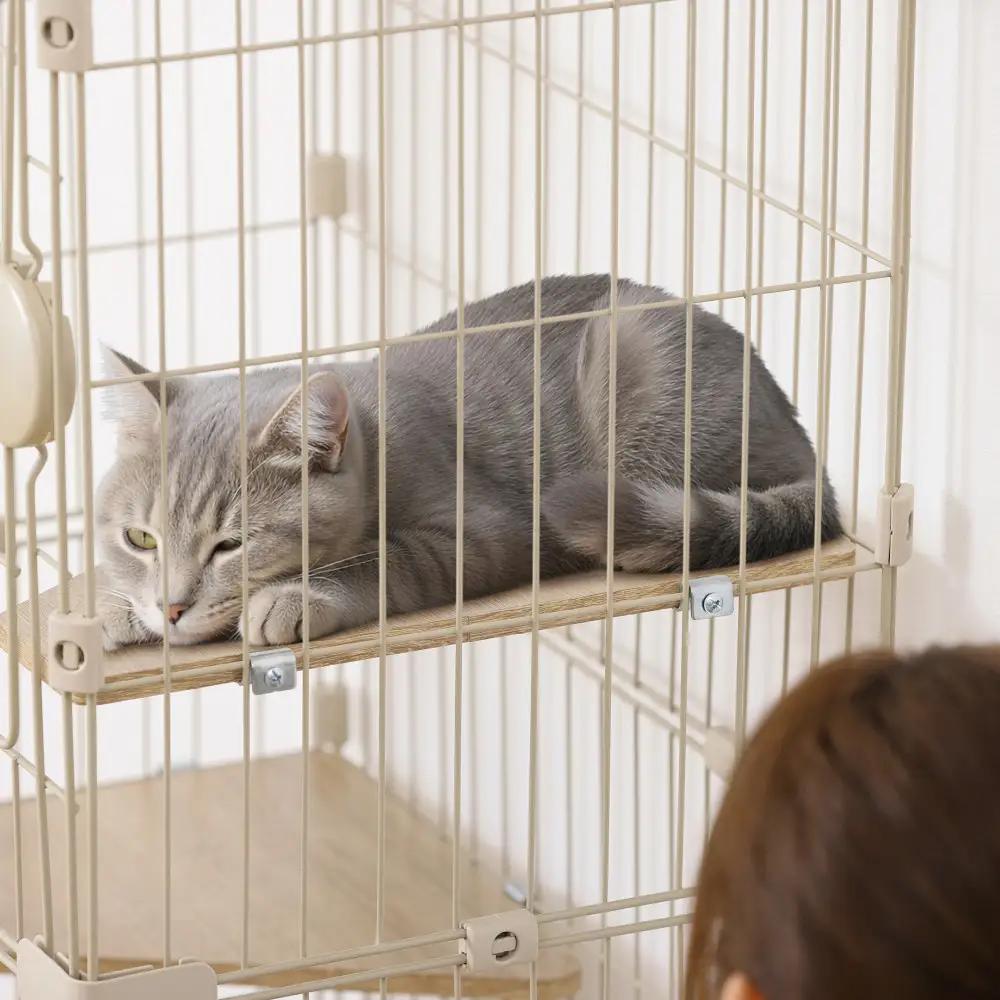 広々スリムキャットケージ HSCCｰ641 ライトベージュ