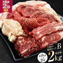 【ふるさと納税】【2回 定期便 】至福の焼肉セットB 1kg×2回 総計2kg《隔月1回お届け》[ 仙台牛 焼肉 牛肉 豚肉 ] / 関精肉畜産 / 宮城県 加美町 [44580899]