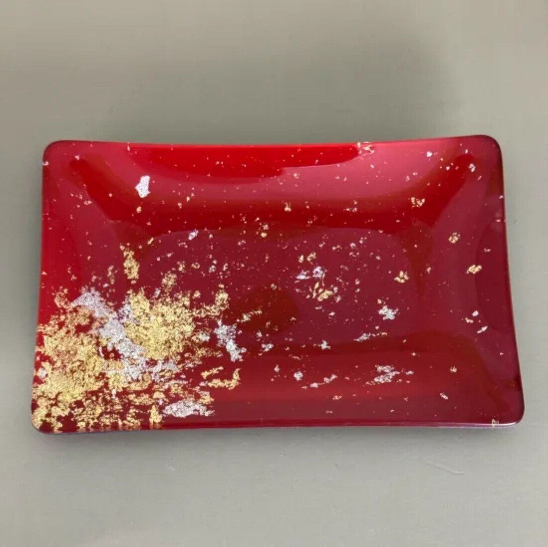 
            【選べるカラー】 角小皿（金箔) ［NF141］
          