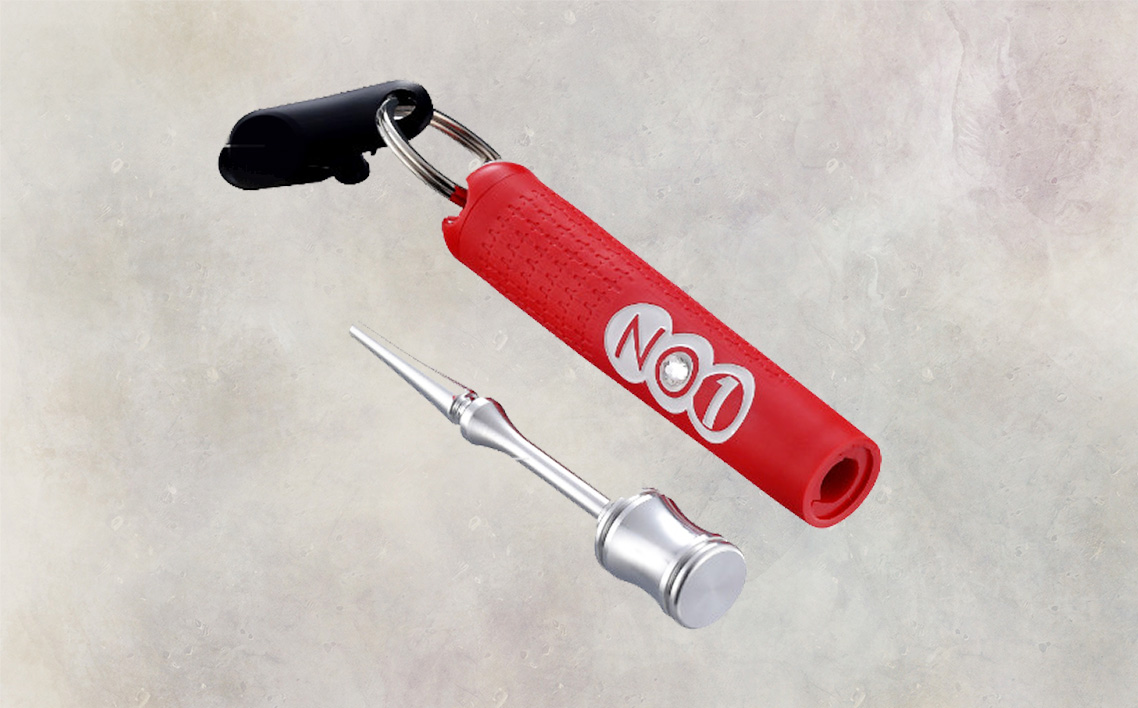 No.234-07 NO1パターカバーホルダー＆グリーンフォーク　ショッキングピンク