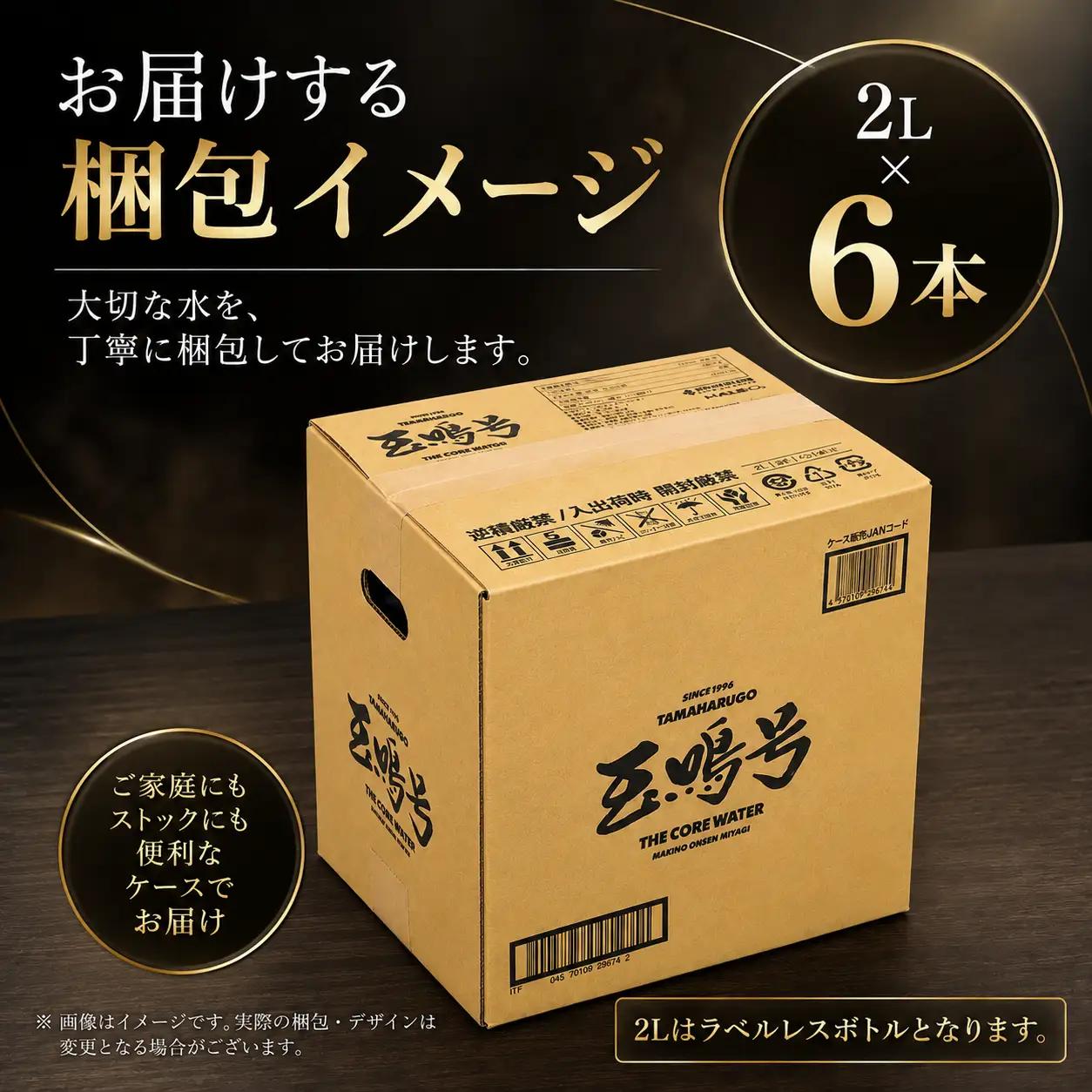 【定期便12回】2L×6本 ごはんを美味しく炊ける水 | ごはん水