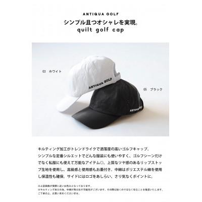 ふるさと納税 和泉市 【ANTIQUA/アンティカ】ANTIQUAGOLF キャップ 帽子(ZGL-00006-05-F) |  | 01