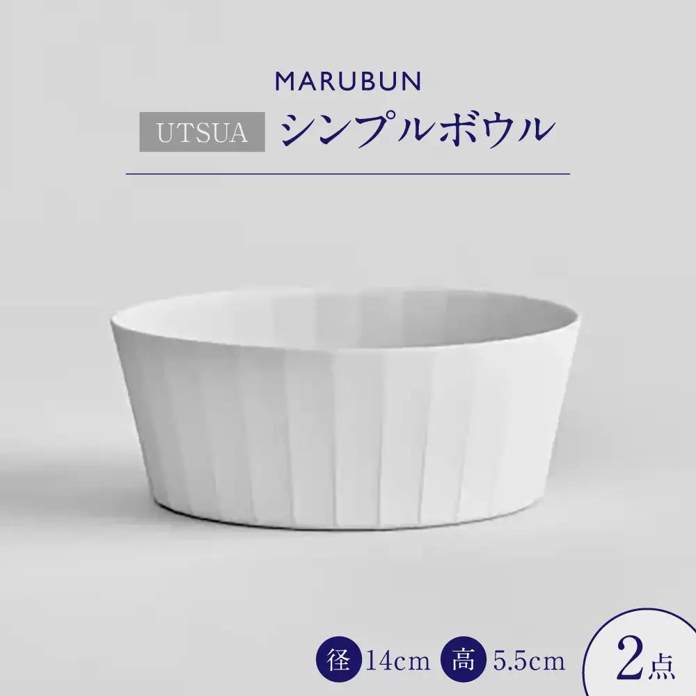 【有田焼】「UTSUA」Bowl Small 2点（Matt white） / 食器 焼き物 / 佐賀県 [41APCD093]