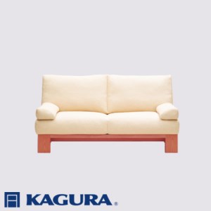 家具蔵 KAGURA 2Pアームレスソファ モデルノ チェリー材 家具 ソファー 2人掛け sofa リビングソファー 木材 無垢材 職人 手作業 天然木 高級木材 無添加 安全 ジャパニーズモダン 高級家具 熟練 無着色 おしゃれ 天然木無垢材 温もり シンプル 洗練