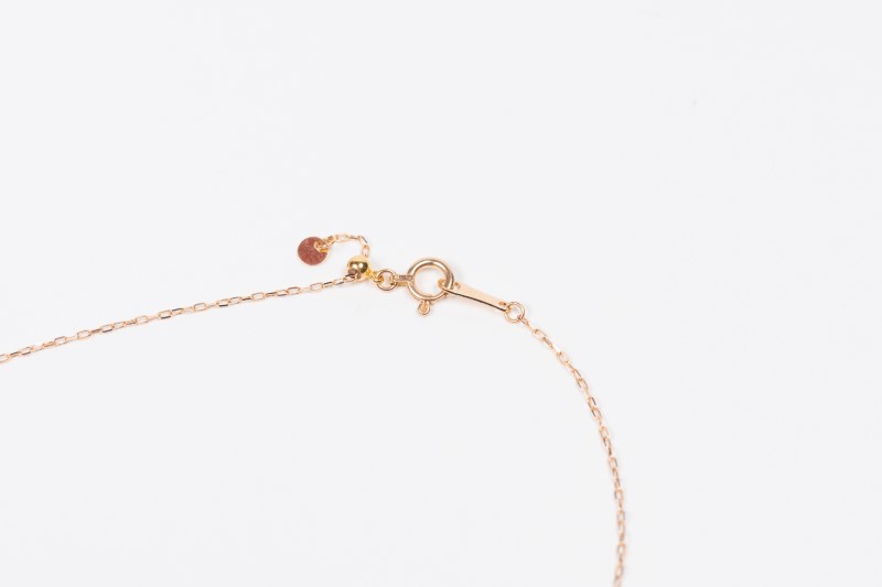 0.3ct K18PGアーチネックレス HY-12