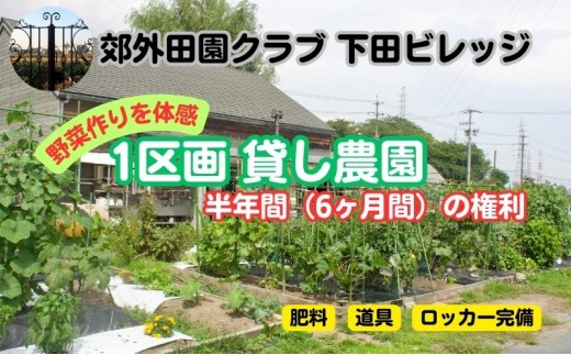 
下田ビレッジ農園 半年間（6ヶ月間） ご利用券[№5229-0707]
