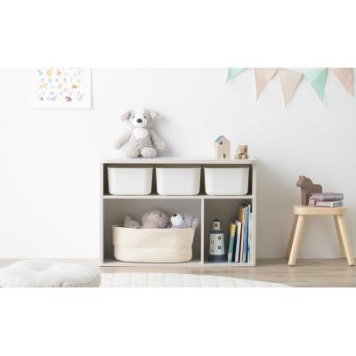 ふるさと納税 大河原町 収納棚 ラウンドシェルフ ロータイプ ホワイト アイリスオーヤマ[53753087] |  | 02