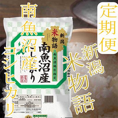 ふるさと納税 南魚沼市 【毎月定期便】【米物語●4Kg】南魚沼産コシヒカリ 全12回