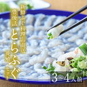 【ふるさと納税】＜着日指定必須＞新鮮ふぐ料理店直送　「豊後活とらふぐセット 養殖3-4人前」とらふぐ ふぐ フグ あら ふぐ刺し フグ刺し ふぐ刺身 フグ刺身 刺身 鮮魚 冷蔵 国産 大分県 佐伯市【HD76】【さいき本舗 城下堂】