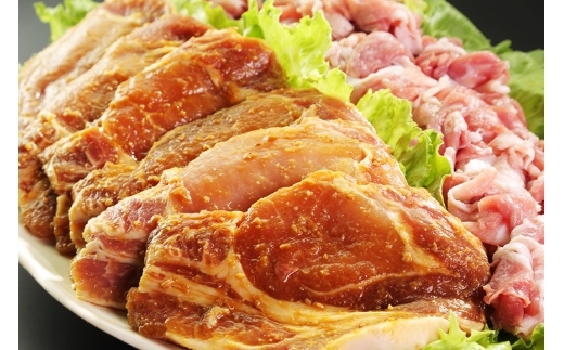 豚肉 岡崎竹千代ポーク ロース 味噌漬け ウデ モモ 切り落とし 詰め合わせ 計1.88kg [深瀬畜産 愛知県 岡崎市 ok23bzx300002] 肉 豚 もも肉 ウデ肉 ブランド豚 ポーク セット