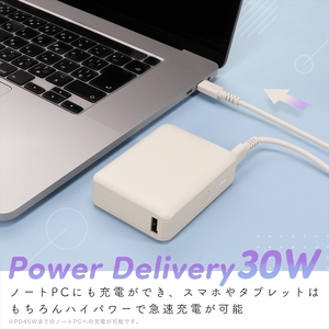 MOTTERU(モッテル) モバイルバッテリー 10,000mAh PD30W スマホ約2～3回分充電可能 ２年保証（MOT-MB10002-EC）ペールアイリス【もってる 家電・スマホアクセサリー 