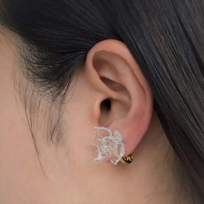 イヤリング iriser ミズアオイ | イヤリング アクセサリー レディース