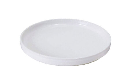 【瀬戸焼】切立丸プレート(16cm) きらり白 2枚セット【ヤマハツクリタ株式会社】 / 食器 和食器 丸皿 / 瀬戸市[BBDV030]