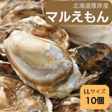 北海道厚岸町産 牡蠣 生食用 殻付カキ 「マルえもん」LLサイズ10個