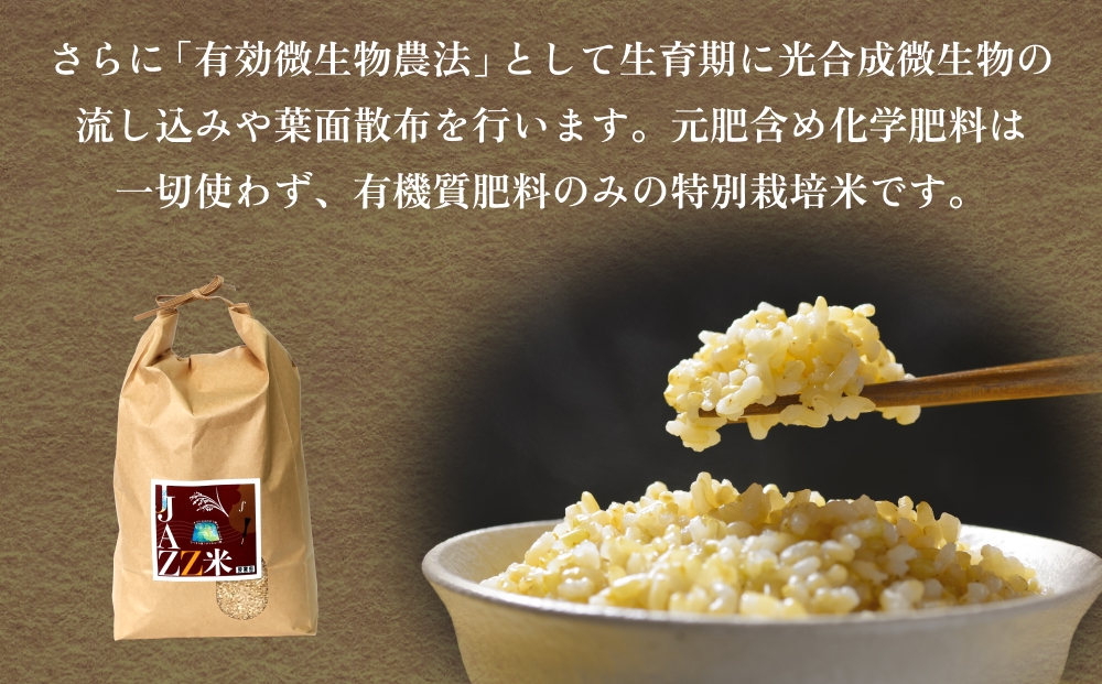【令和8年産米先行受付】原農園 JAZZ米 玄米 4kg ひとめぼれ 