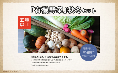 ＜2024年10月より順次発送＞季節の有機野菜「秋・冬セット」【二本松有機農業研究会】