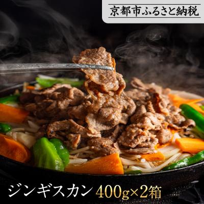 ふるさと納税 京都市 【岡山フードサービス】特製たれ漬けジンギスカン 400g×2箱|厳選ラム肉 やわらかジューシー