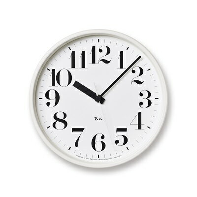 【ふるさと納税】電波時計 RIKI STEEL CLOCK ホワイト WR08-25 WH 掛け時計 壁掛け時計 時計 レムノス Lemnos 装飾品 民芸品 工芸品 工芸 電波 伝統技術 インテリア　 富山県高岡市 　お届け：※申込状況によりお届け迄1～2ヶ月程度かかる場合があります。