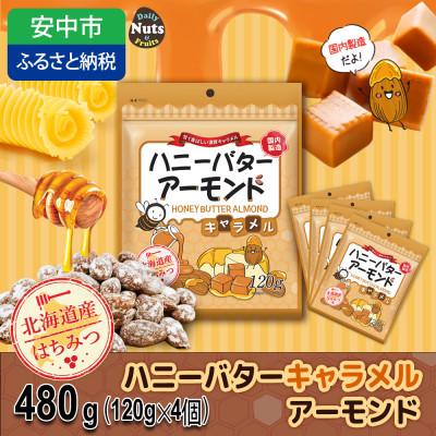 ふるさと納税 安中市 ハニーバターアーモンドキャラメル 480g(120g×4袋)