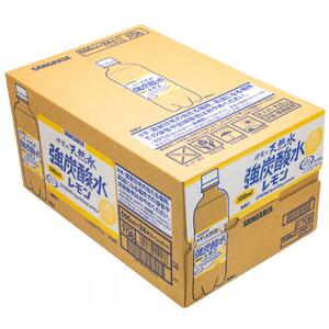 強炭酸水【レモン】サンガリア 伊賀の天然水　 強炭酸水レモン2ケース（500ml×48本）