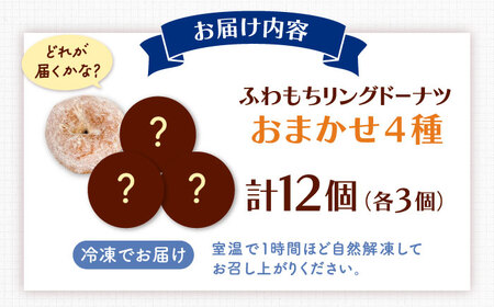 ふわもちリングドーナツ おまかせ12個セット（4種類×3個）桂川町/PIZZERIA TUTTI[ADBH039]